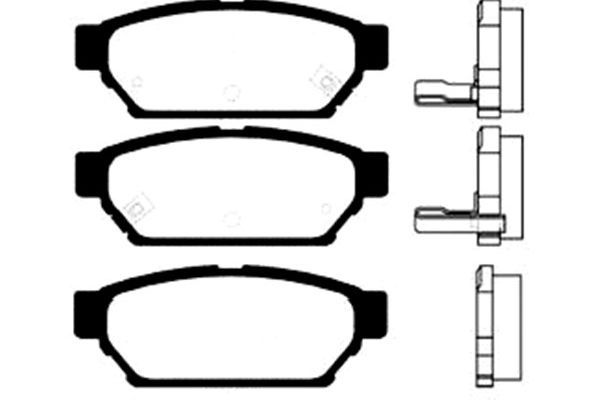 KAVO PARTS Bremžu uzliku kompl., Disku bremzes BP-5523